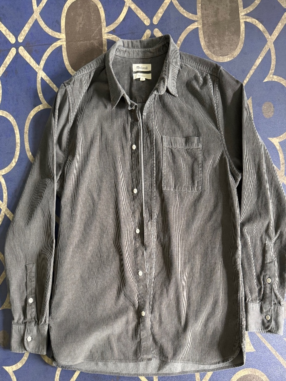 Men’s Madewell Fine Wale Corduroy Long Sleeve Shirt